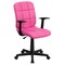 Emma and Oliver Mid-Back Quilted Vinyl Swivel Task Office Chair with Arms